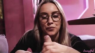Two cute girls made a blowjob to their friends in the restaurant, what a risky move!