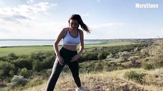 Trained outdoors and fucked a beautiful sporty girl