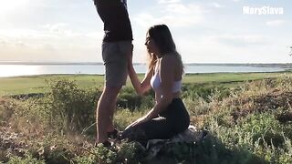 Trained outdoors and fucked a beautiful sporty girl