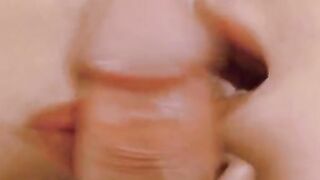 Double blowjob action in close-up with ZIAxBITE