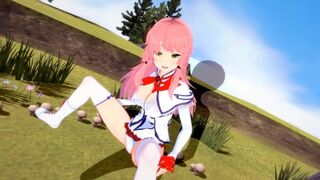 Hentai Kaifuku with Flare Arlgrande, where she gets fucked and experiences something new for the first time (POV)