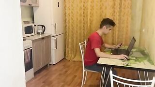 The computer broke down and was repaired by a friend in an unexpected way