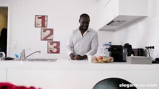Cute girl Valentina Ricci cheats on her husband with a big black guy