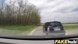 Fake cop unregistered driver creampied by a robust policeman