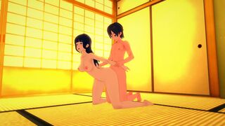 Hinata Hyuga is too shy for morning sex, but afternoons are ok