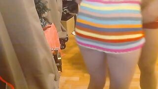 Schoolgirl fucks hard with her big ass and tight pussy