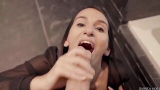 Five-star blowjob and fuckface for Danika’s big dick, straight from reality