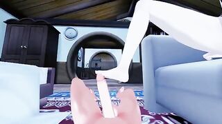 Lumine gives a foot job in this hot Genshin Impact Feet Hentai scene