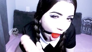Wednesday Addams gets her pussy filled with a cum shot