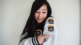 Asian camgirl Kaedia Lang celebrates 50K subscribers with a special video