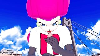 Jessie from Team Rocket fucks with a man in this hot anime scene