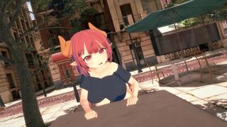 A date with the invisible girl in a 3D hentai style