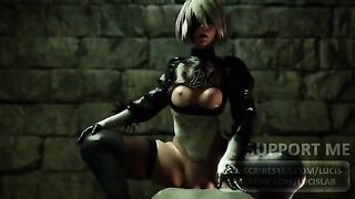 Best 2B Nier Automata hentai compilation video with sound - 2021 edition
