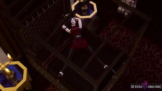 Ada Wong captured by a zombie police officer and fucked hard