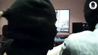 I played a crazy deepthroat game in the balaclava mask, it was awesome