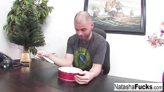 Natasha Nice is so fucking excited to fuck her boss hard