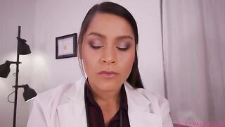 The busty nurse Meana Wolf gives you a hot JOI prescription to rub your cock