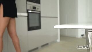 A step mom caught her step son jerking off and helped him finish