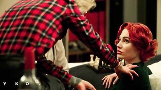 The Queen's Gambit Director's chess cut with Beth Harmon and Townes