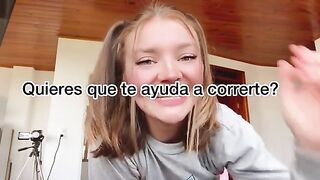Blonde babe Gringa has a big ass masturbation session