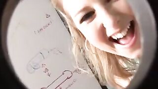 Sunny Lane is a professional in the art of making blowjobs