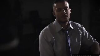 Shady reporter fucked Evelyn Claire in the office for exclusive dirt