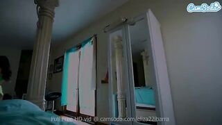 Petite hottie Eliza Ibarra, with sexy glasses, gets fucked hard in her chair