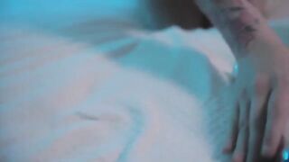 A hot young girl plays with a vibrator and reaches a powerful climax