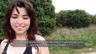 A beautiful runner is picked up for a hot sex session