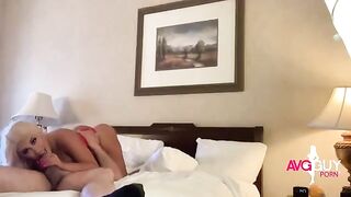 Brandi Bae’s fan got his dick covered with her cum and pussy juices