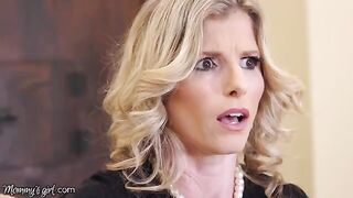 Cory Chase, a dominant MILF, gets intimate with her stepdaughter Chloe Cherry in a steamy encounter