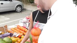 Busty Latina Melissa Lujan gets her wet pussy railed in public