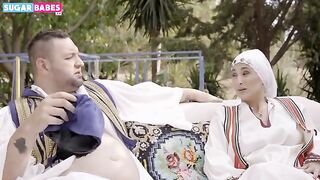 A hot Greek MILF gets her ass gapped by a horny farmer on Sugarbabestv