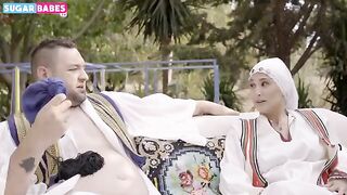 A hot Greek MILF gets her ass gapped by a horny farmer on Sugarbabestv