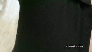 A guy checked on his wife while she was sleeping