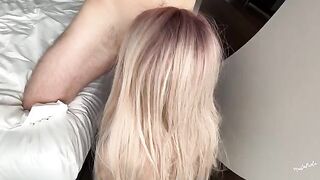 The guy came early, but he brought his girlfriend to an amazing orgasm