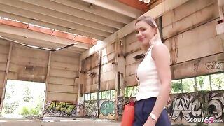 Verena Maxima got fucked on the street by a guy with a camcorder for cash