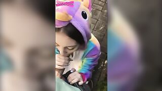A fast fuck in the fresh air with a hot Estonian girl