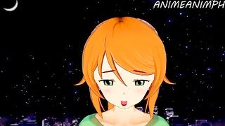 Minecraft Alex gets her pussy filled with cum in a steamy hentai scene