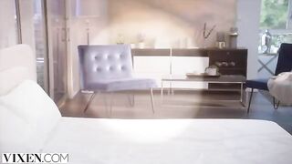 Voluptuous Kayley gets a special deep massage session by Vixen