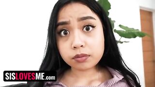 The lucky guy fucked his stepsister to keep her sex videos secret