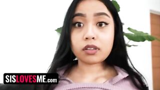 The lucky guy fucked his stepsister to keep her sex videos secret