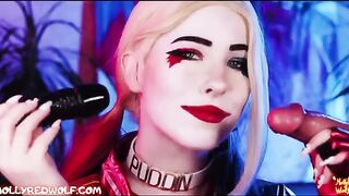 The red-haired MollyRedWolf smokes and fucks like a crazy Harley Quinn