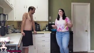 A hot woman proves to her man that she is a great cock sucker