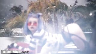 The goth princess Arya Fae gets her tight ass hole gapped hard