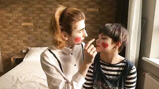 Hot mime show with a sexual twist, absolutely passionate