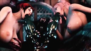 Hentai 3D uncensored Full Moon 2 Gangbang, a wild compilation