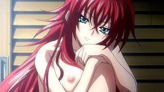 Rias welcomes her new servant in a provocative anime style