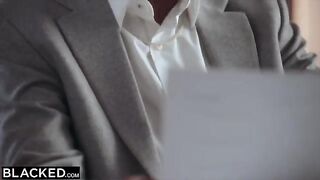 The blonde girl is obsessed with her best friend's boss and she will do anything to be with him