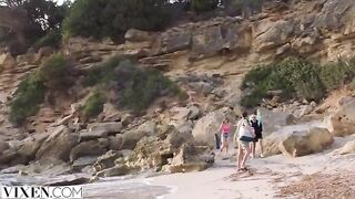 Stranded and horny, stunning Sia has beach lust adventure